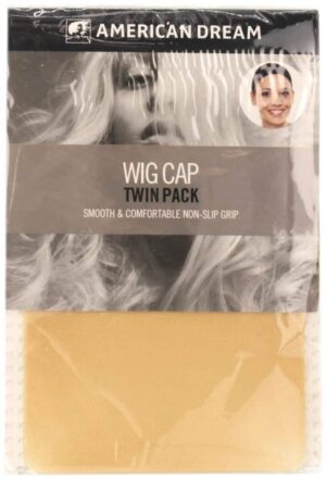 American Dream Beige Wig Cap – 2 Stück