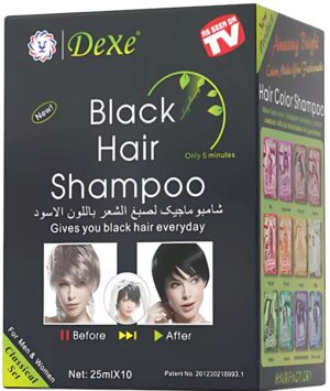 Dexe Black Hair Shampoo 10 x 25 ml