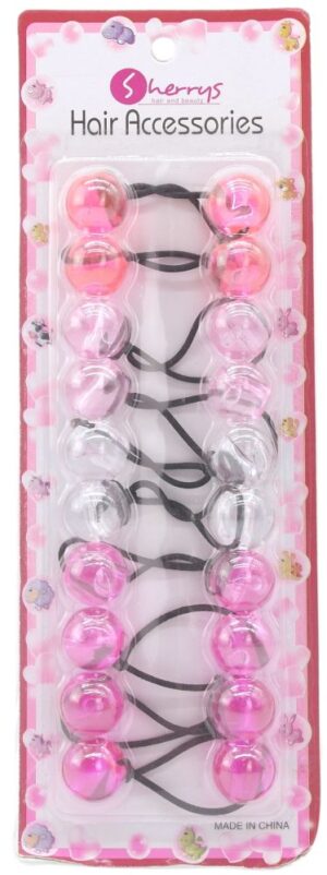Sherrys Haaraccessoires Pink 10 Stück