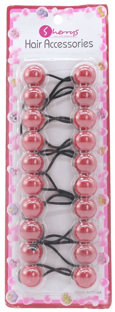 Sherrys Haaraccessoires Rot 10 Stück