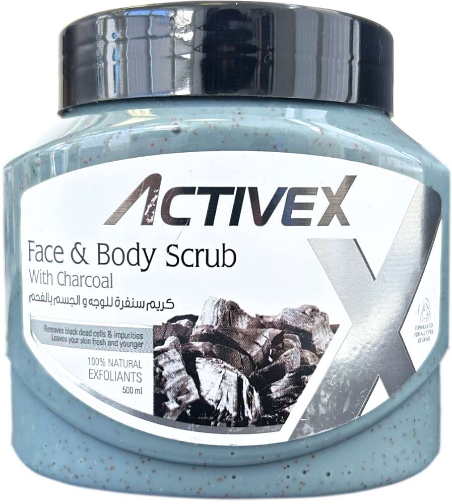 ActiveX Face & Body Scrub Charcoal 500 ml