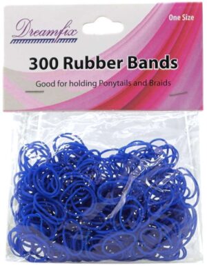 Dreamfix Blaue Haargummis 300 Stück