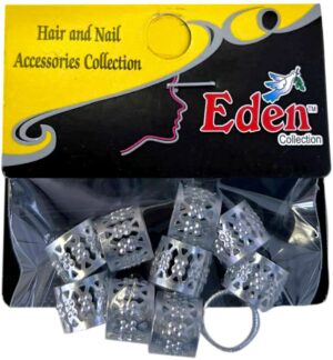 Eden Hair Beads Sølv 10 Stück