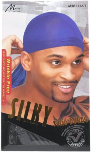 Murry Silky Satin Durag – Mørkeblå