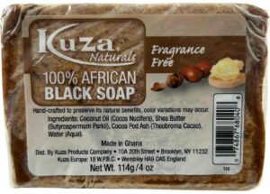 Kuza 100 % afrikanische schwarze Seife 114 g